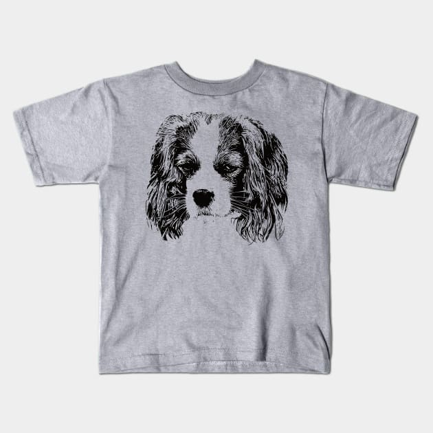 Cavalier King Charles Spaniel Kids T-Shirt by DoggyStyles